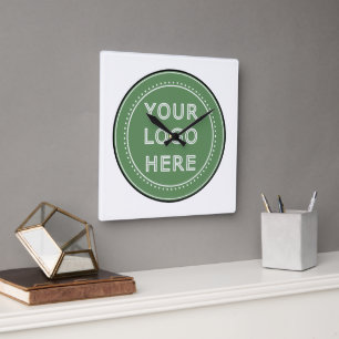 personalized Modern, Minimalist, & Elegant  Square Wall Clock