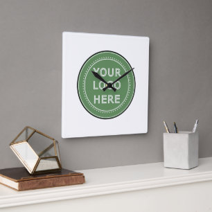 personalized Modern, Minimalist, & Elegant Square Wall Clock