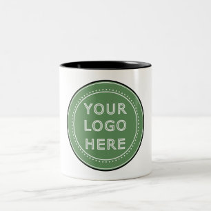 personalized Modern, Minimalist, & Elegant Two-Tone Coffee Mug