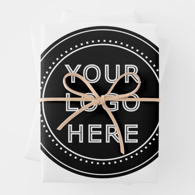 personalized Modern, Minimalist, & Elegant  Wrapping Paper Sheet (In situ)