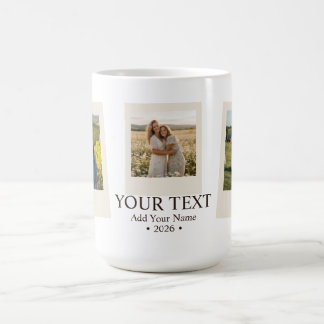 Personalized, Modern, Minimalist, Fun Photo Coffee Mug