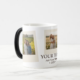 Personalized, Modern, Minimalist, Fun Photo Magic Mug