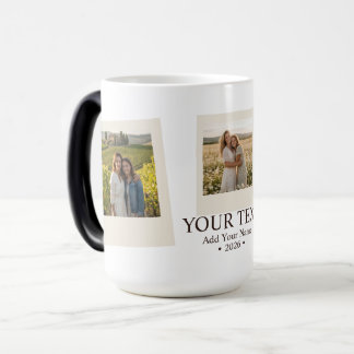 Personalized Modern Minimalist Fun Photo Magic Mug