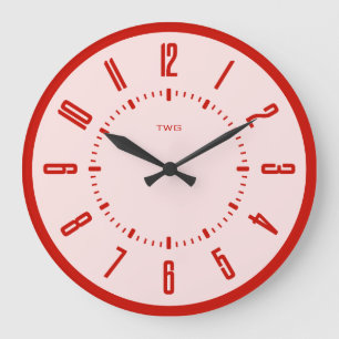 Personalized Modern Minimalist Large Clock