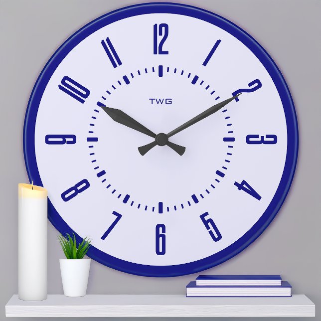 Personalized Modern Minimalist Large Clock (Creator Uploaded)