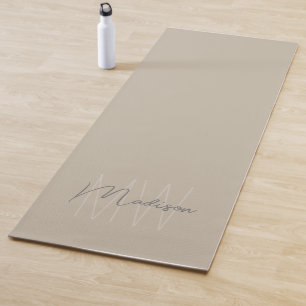 Personalized Modern Monogram Yoga Mat