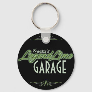 Personalized Modern Muscle Car Legend Lime Custom Keychain