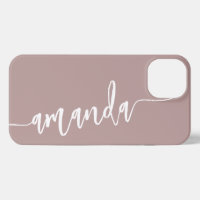 Personalized Modern Name Dusty Rose