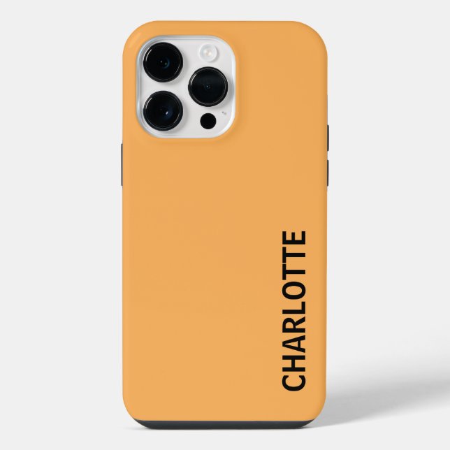Personalized Modern Name iPhone Case (Back)
