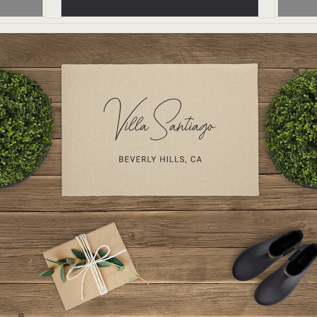 Personalized Modern Name of Home Residence Doormat (Creator Uploaded)