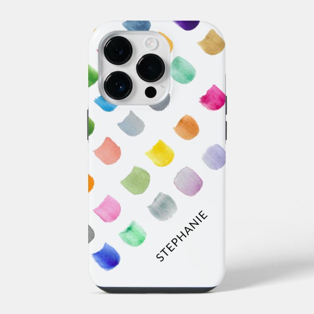 Personalized Modern Pattern iPhone Case (Back)