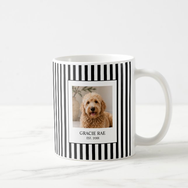 Personalized Modern Pet Photo Coffee Mug (Right)