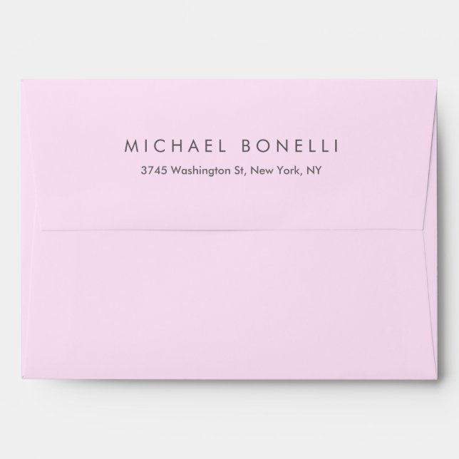 Personalized Modern Professional Plain Envelope (Back (Top Flap))