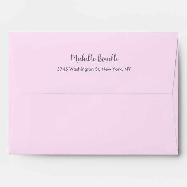 Personalized Modern Professional Plain Handwriting Envelope (Back (Top Flap))