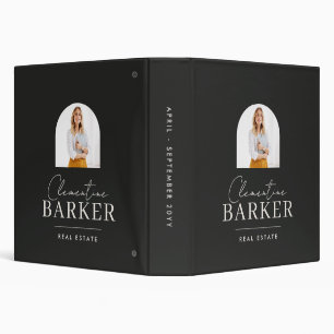 Personalized modern Real Estate Agent Photo Binder