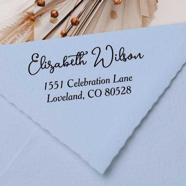 Personalized Modern Return Address Self-inking Self-inking Stamp (Creator Uploaded)