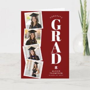Personalized Modern School College Graduation Card