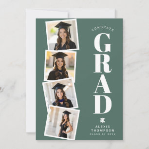 Personalized Modern School College Graduation  Card
