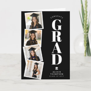 Personalized Modern School College Graduation Card