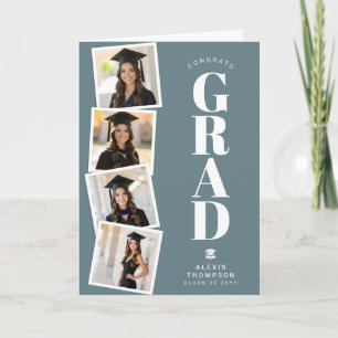 Personalized Modern School College Graduation  Card