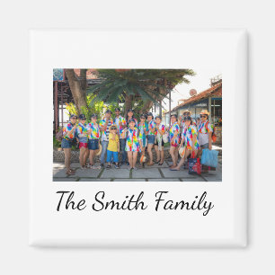 Personalized Modern Simple Reunion Photo  Magnet