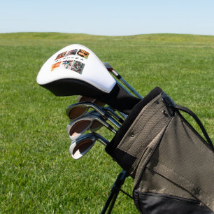 Personalized Modern Sisters 6 Photo Collage Golf Head Cover