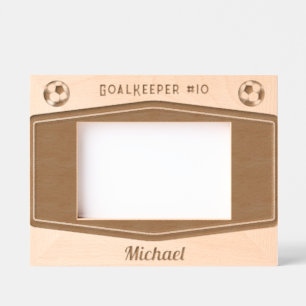 Personalized Modern Soccer Football Monogrammed Etched Frames