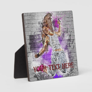 Personalized Modern street art painting Plaque