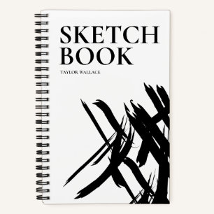 Personalized Modern strokes Sketch Book