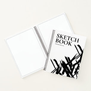 Personalized Modern strokes Sketch Book