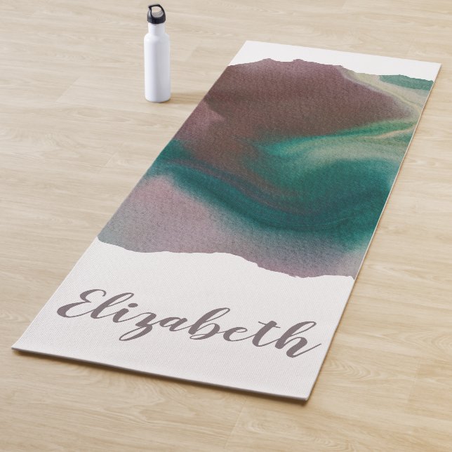 Personalized Modern Stylish Abstract Yoga Mat (In Situ)