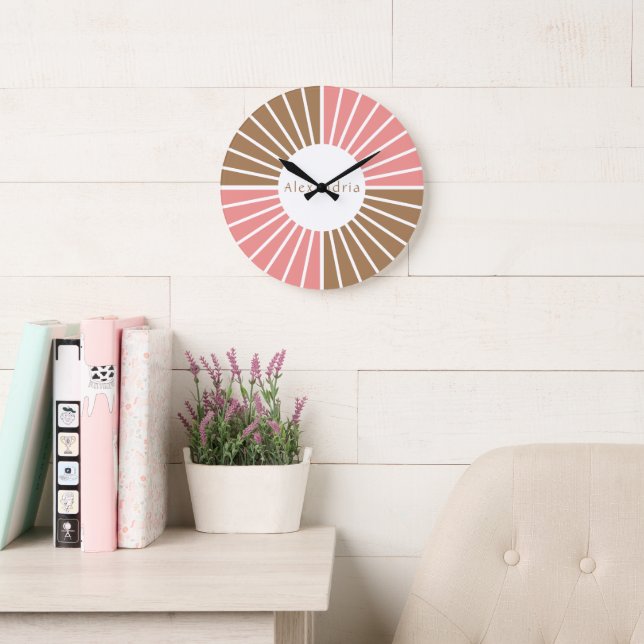 Personalized Modern Stylish  Large Clock (Reading Room)