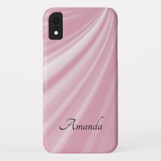 Personalized Modern Stylish Paste Pale Rose Pink Case-Mate iPhone Case (Back)