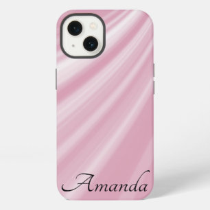 Personalized Modern Stylish Paste Pale Rose Pink iPhone 13 Case