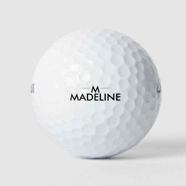  Personalized Modern Stylish Trendy  Golf Balls (Front)