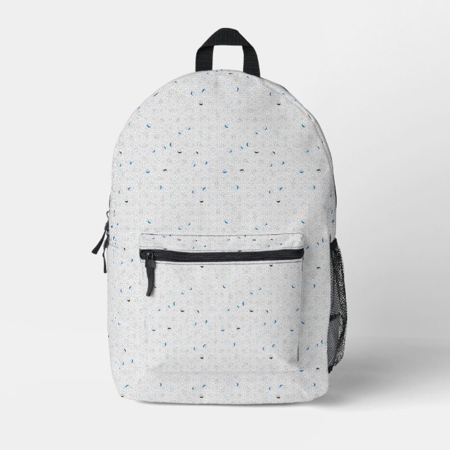 Personalized Modern Terrazzo School Backpack (Front)