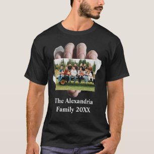 Personalized Modern vintage family photo template  T-Shirt