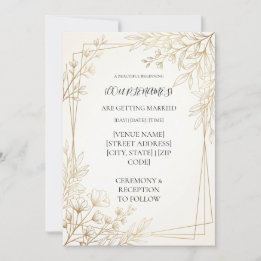 Personalized modern Wedding Invitation