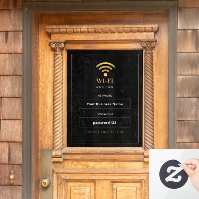 Personalized Modern WiFi Sign (Home Door)