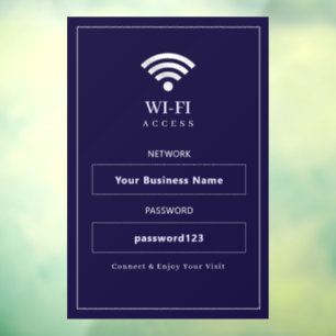Personalized Modern WiFi Sign