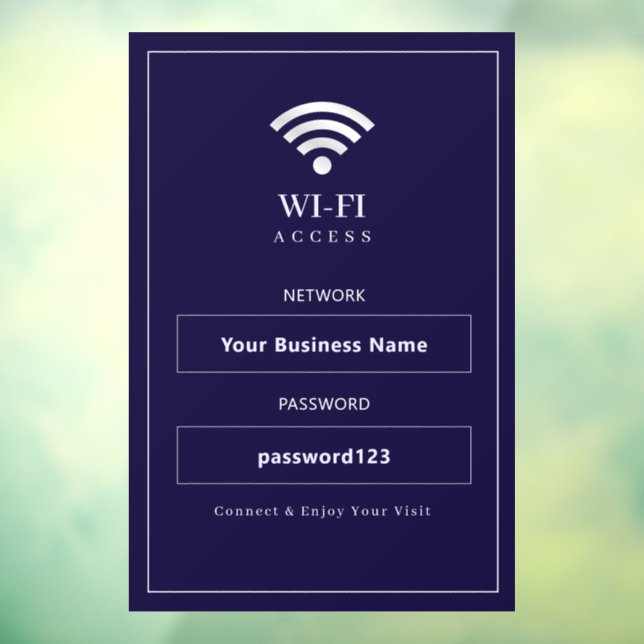 Personalized Modern WiFi Sign (Sheet 3)