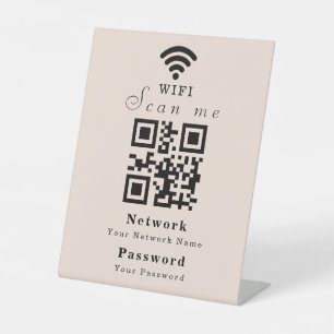 Personalized Modern WiFi Sign