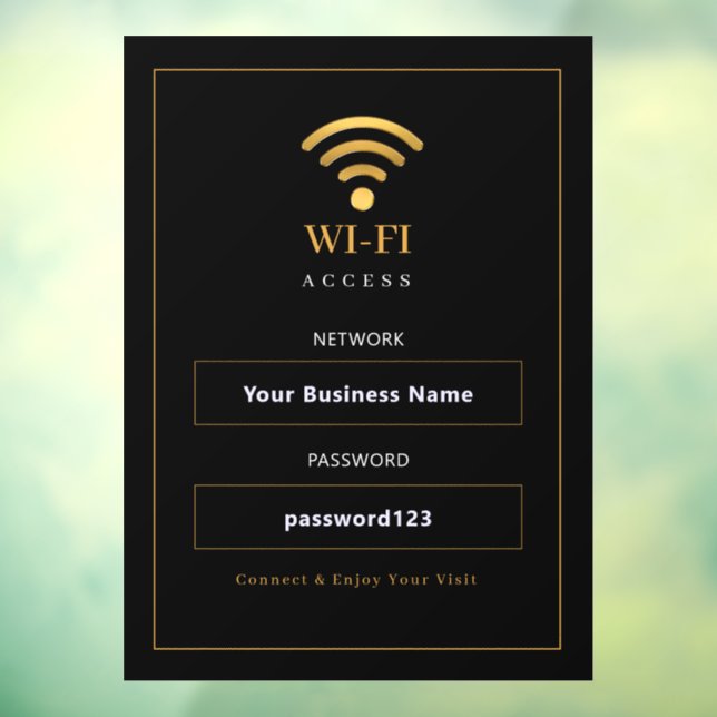 Personalized Modern WiFi Sign (Sheet 3)