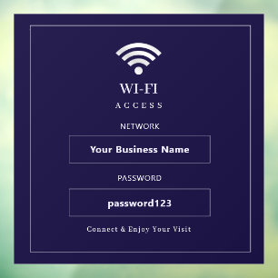 Personalized Modern WiFi Sign