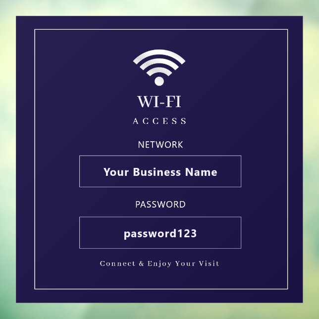 Personalized Modern WiFi Sign (Sheet 3)