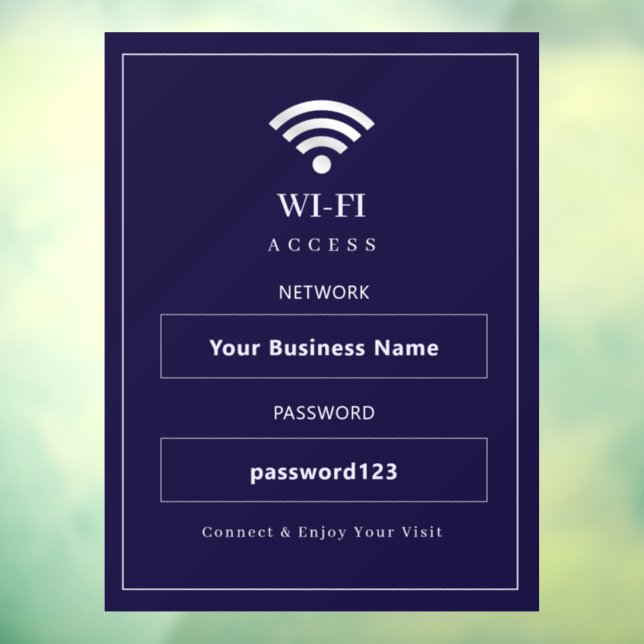 Personalized Modern WiFi Sign (Sheet 3)