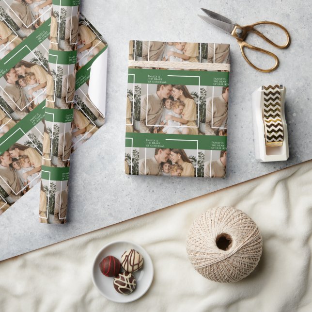 Personalized Modern Wrapping Paper with Photo (Crafts)