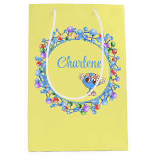 Personalized Molecules Particles Peace Atom Medium Gift Bag