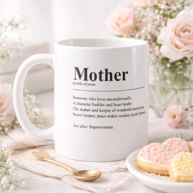 Personalized Mom Definition Photo Mug (Creator Uploaded)