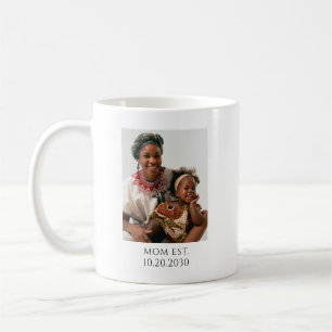Personalized Mom Established Coffee Mug